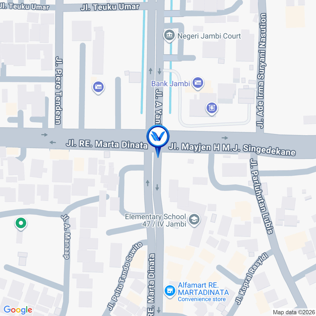 Peta Lokasi JL. RE Martadinata, Jambi