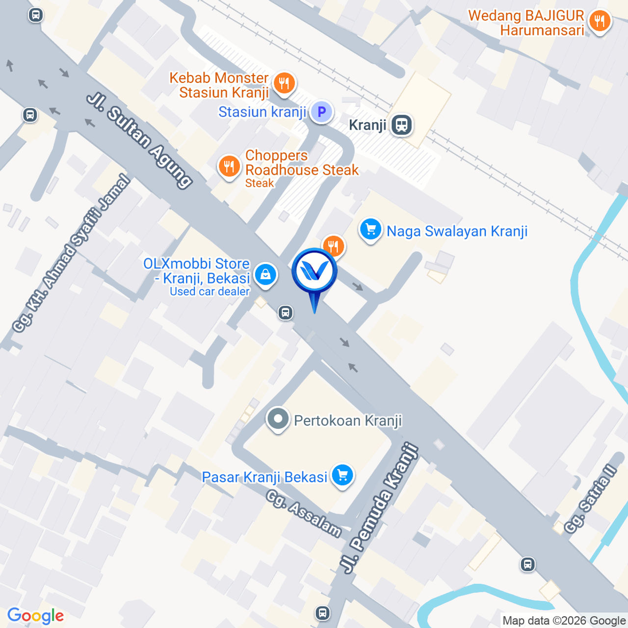 Peta Lokasi JL. Jend Sudirman - Kranji, Bekasi