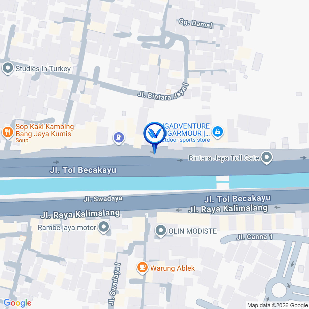 Peta Lokasi JL. Raya Kalimalang ( Depan SPBU Shell Sumber Artha ), Bekasi