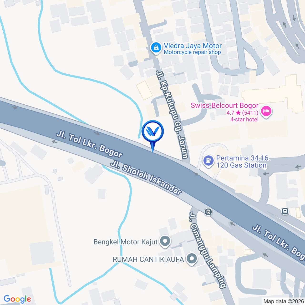 Peta Lokasi JL. Raya Sholeh Iskandar, Bogor