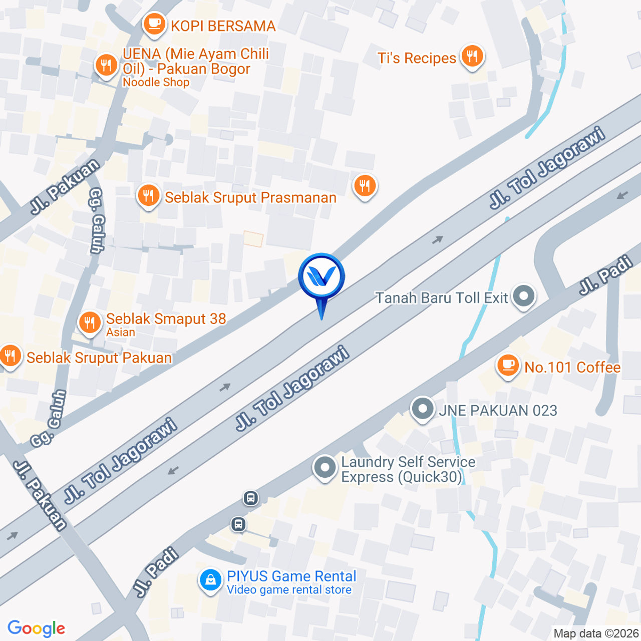 Peta Lokasi TOL Jagorawi KM 41, Bogor