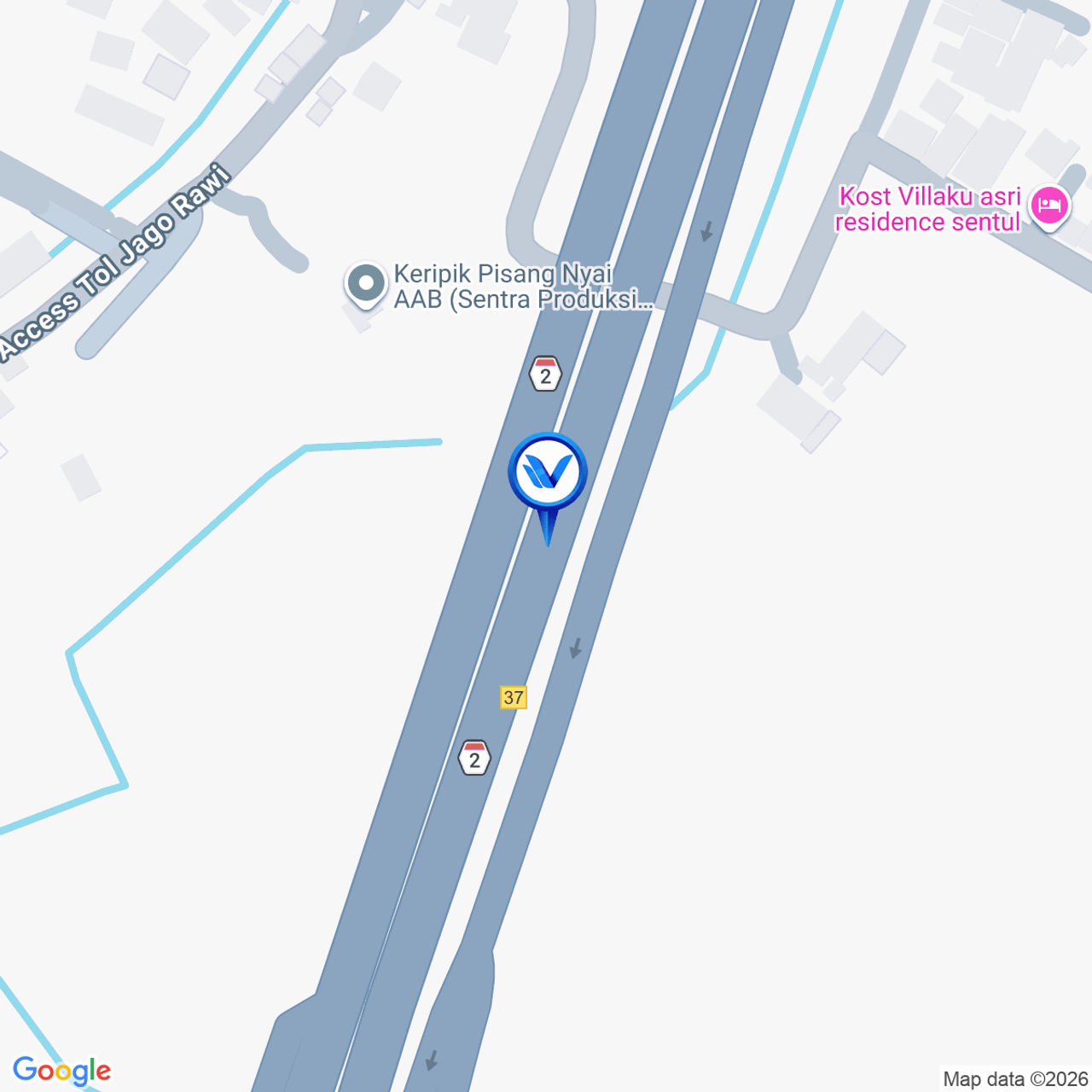 Peta Lokasi TOL Jagorawi Km 36 + 150 A, Bogor