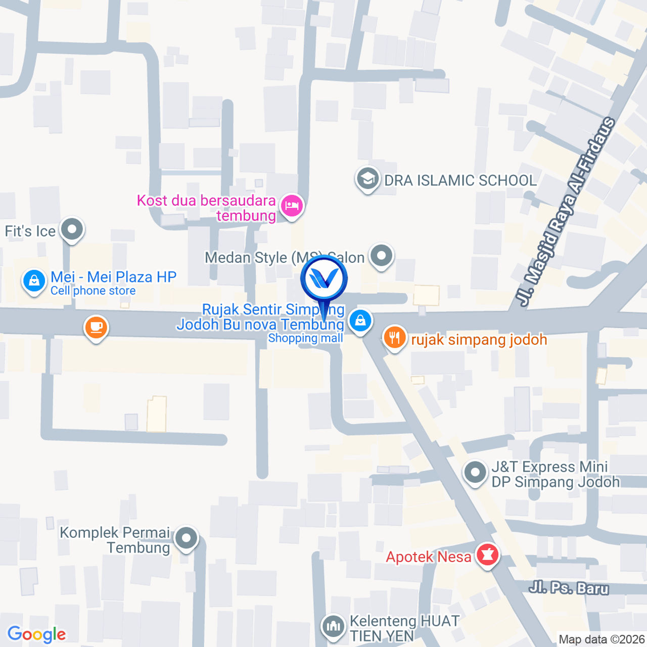 Peta Lokasi JL. BESAR TEMBUNG SIMP. JODOH, Medan