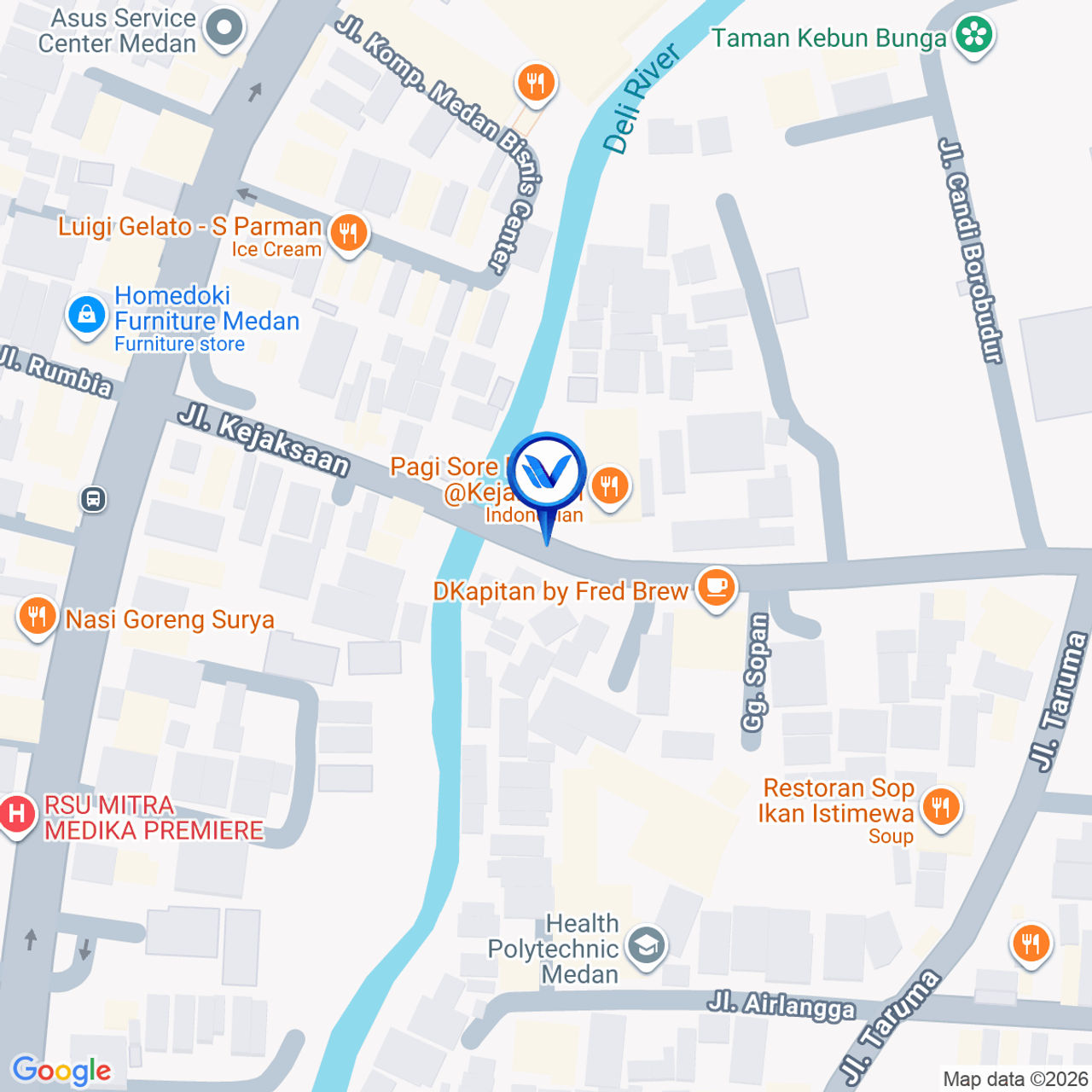 Peta Lokasi Jl. Kejaksaan, Medan