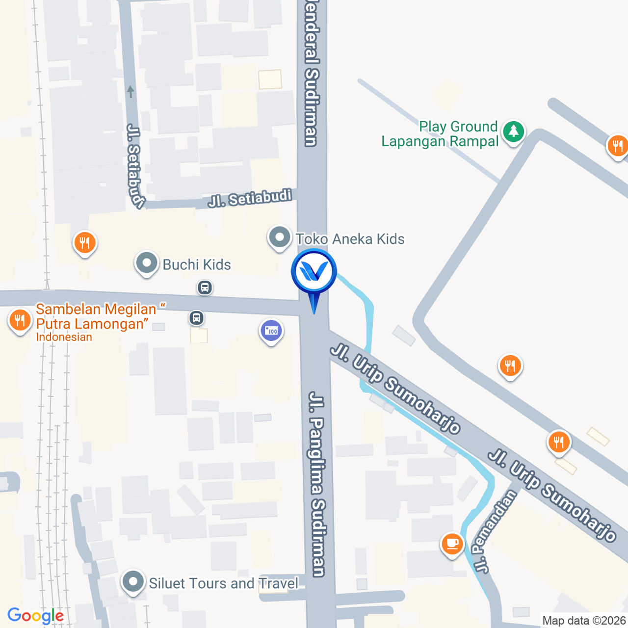Peta Lokasi JL. Panglima Sudirman - Lap. Rampal, Malang