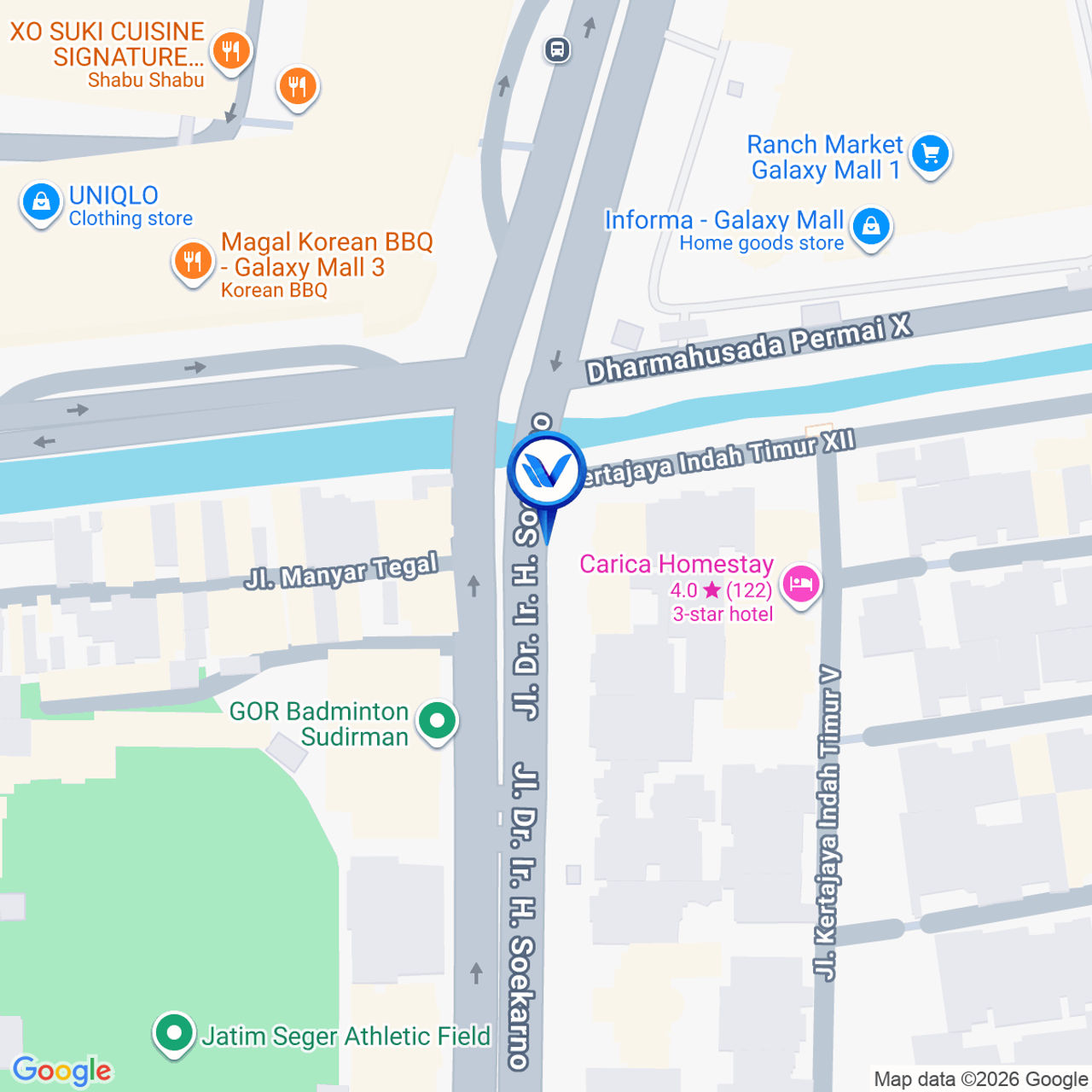 Peta Lokasi JL. Ir SOEKARNO - DHARMAHUSADA INDAH TIMUR (DEKAT GALAXY MALL), Surabaya