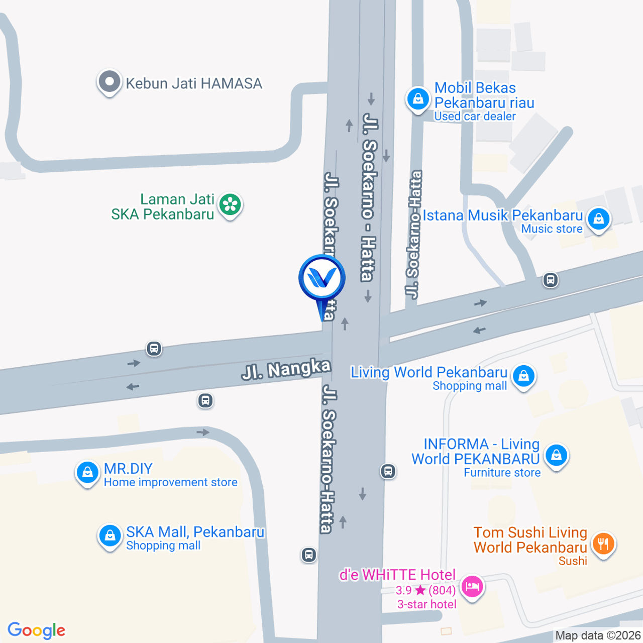 Peta Lokasi JL. SOEKARNO HATTA SAMPING SKA, PEKANBARU