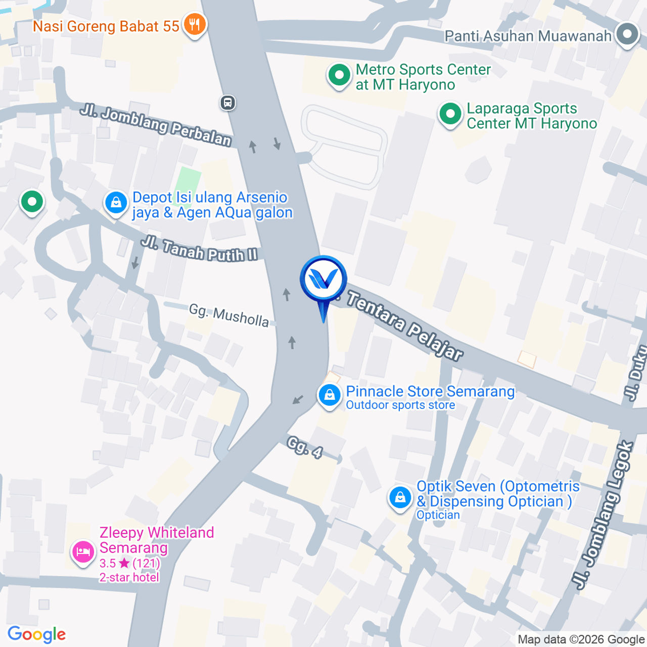 Peta Lokasi Jl. Dr. Wahidin (Pertigaan Java Mall), Semarang