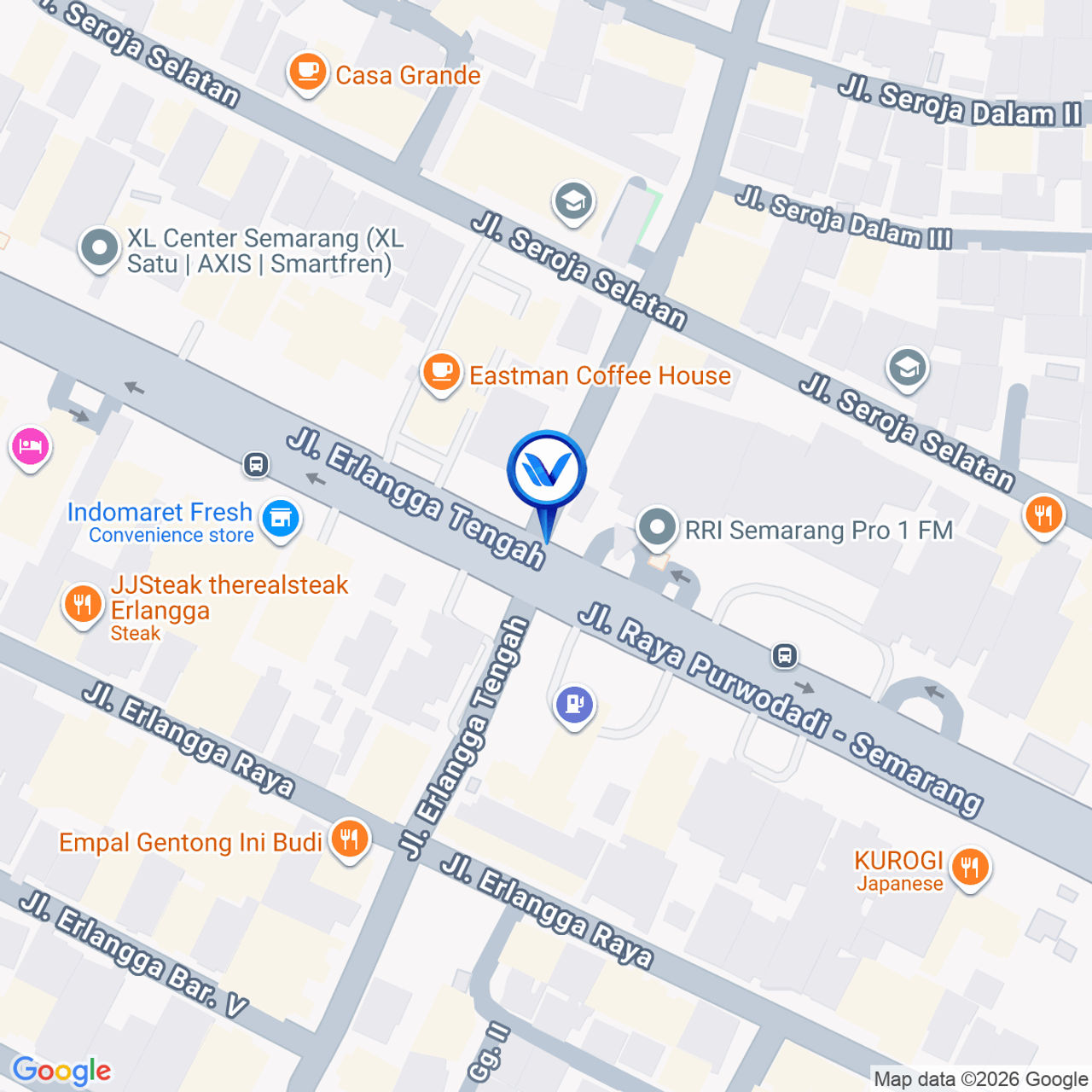 Peta Lokasi Jl. A. Yani (Perempatan RRI Semarang), Semarang