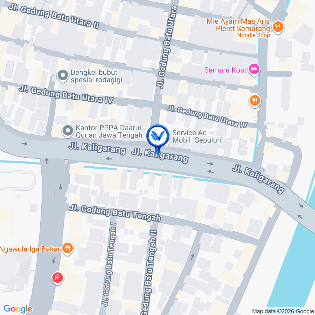 Peta Lokasi Jl. Pamularsih Wisata Sam Poo Kong, Semarang