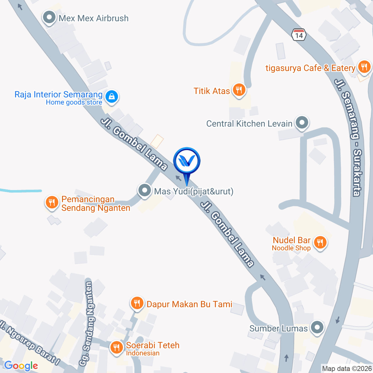 Peta Lokasi Jl. Setiabudi Gate Semarang Royale Golf, Semarang
