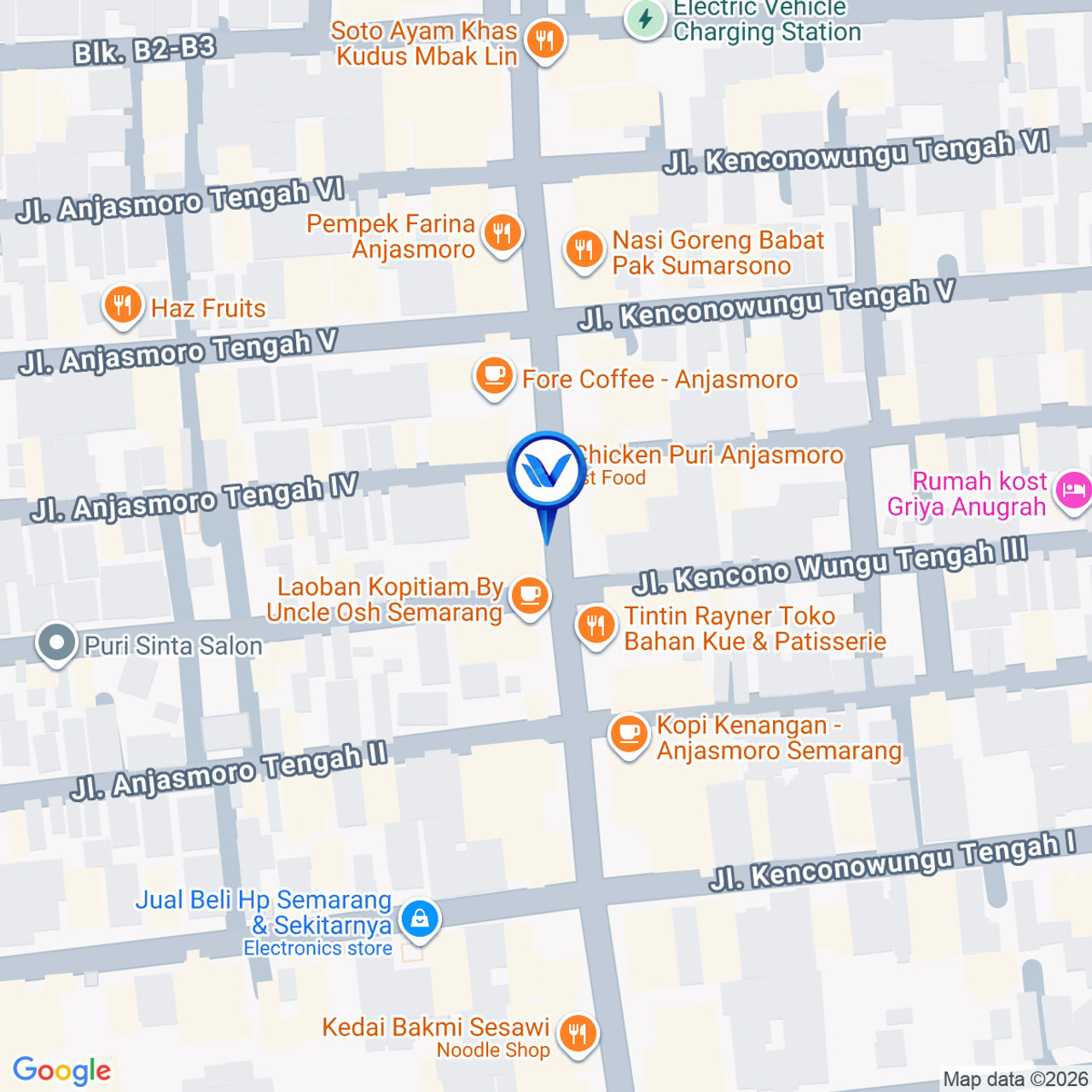 Peta Lokasi Jl. Anjasmoro Raya (Toko Sticker Sentral), Semarang