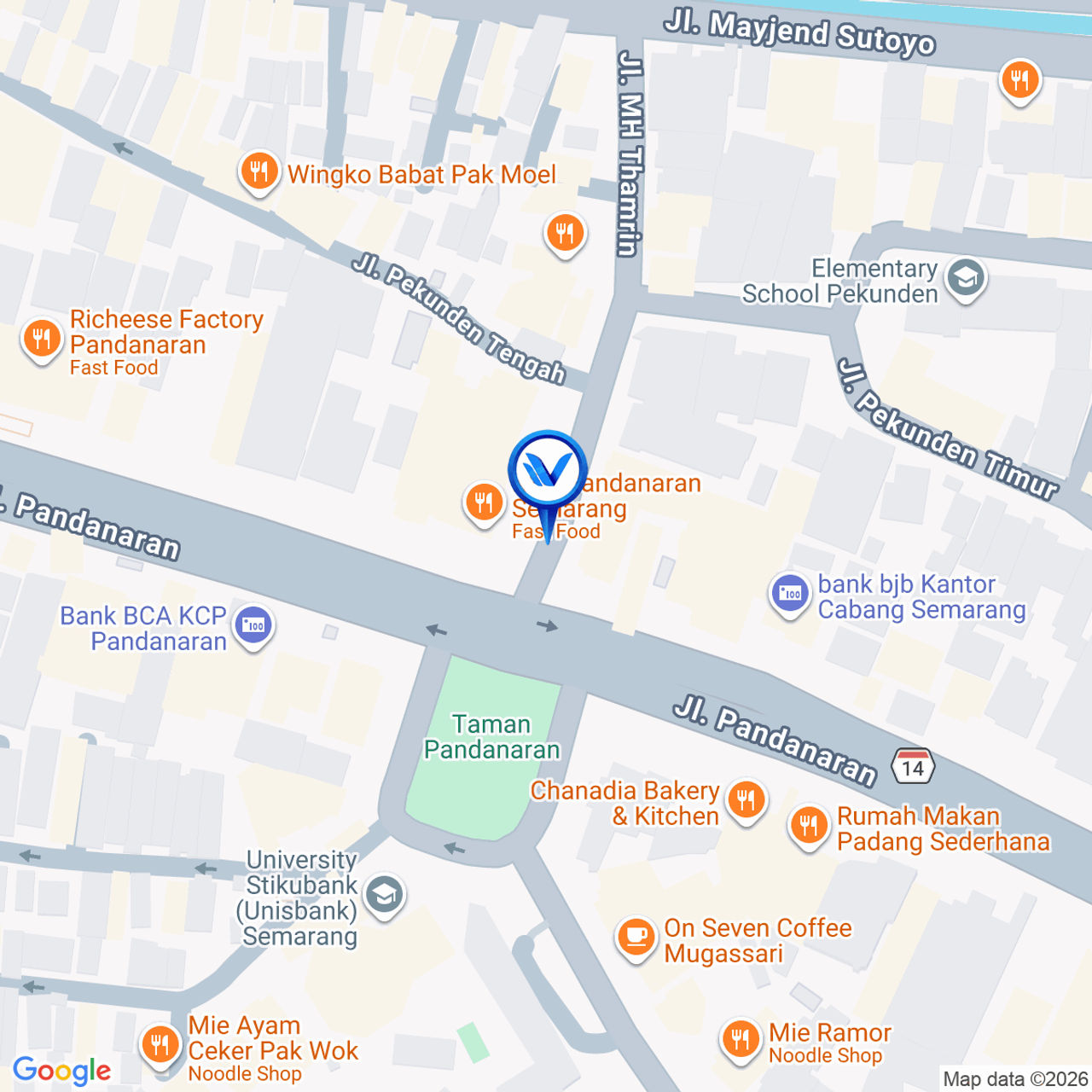 Peta Lokasi Jl. MH. THAMRIN (Luna Hijab), SEMARANG