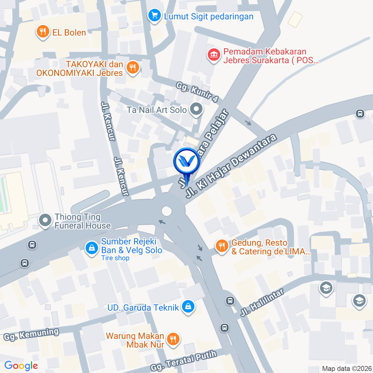 Peta Lokasi JL. TENTARA PELAJAR (PEREMPATAN CEMBENGAN), SOLO