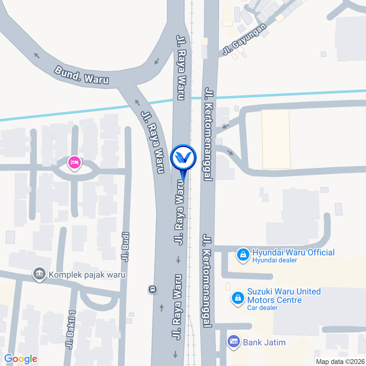Peta Lokasi JL. Kedungrejo Timur - Waru Sidoarjo, Surabaya