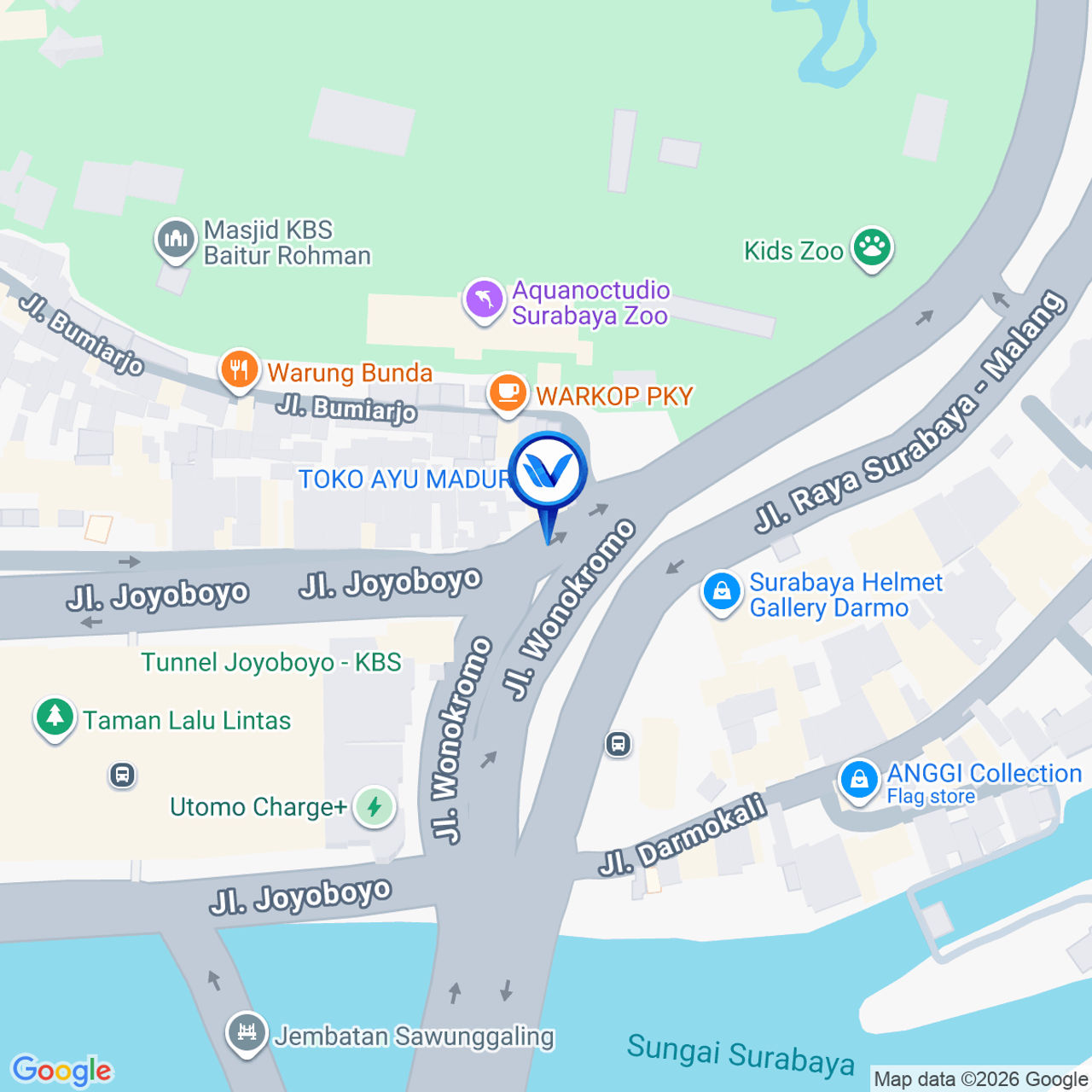 Peta Lokasi Jl. Wonokromo - Joyoboyo, Surabaya