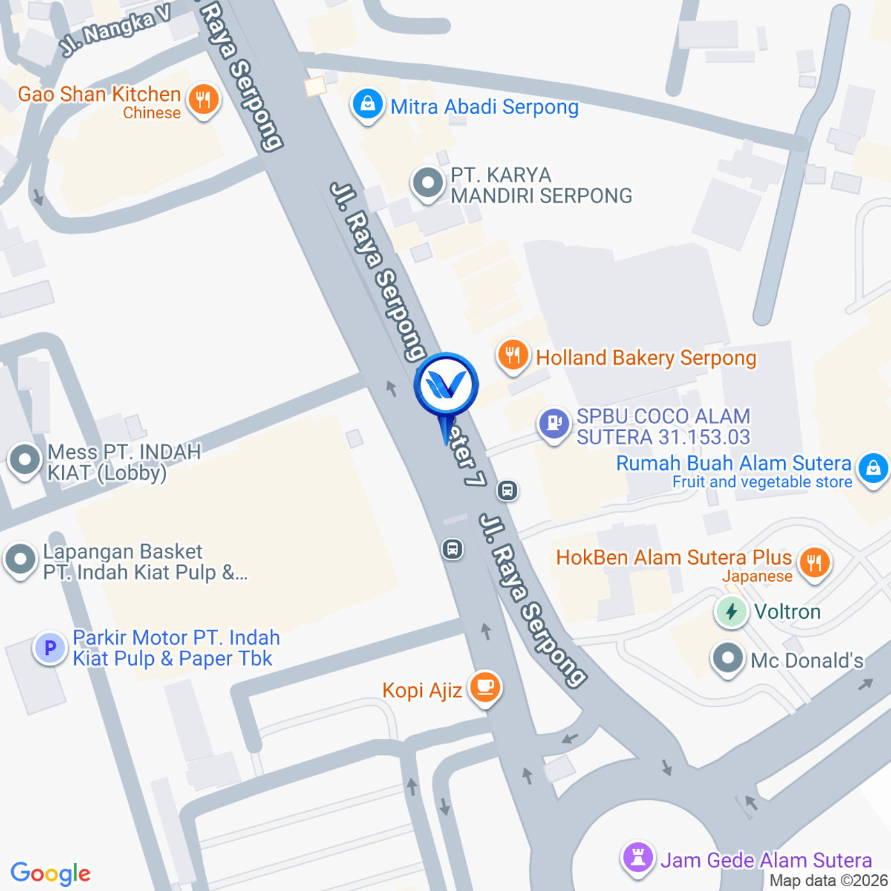 Peta Lokasi Jl. Raya Serpong (Samping Holland Bakery), Tangerang Selatan