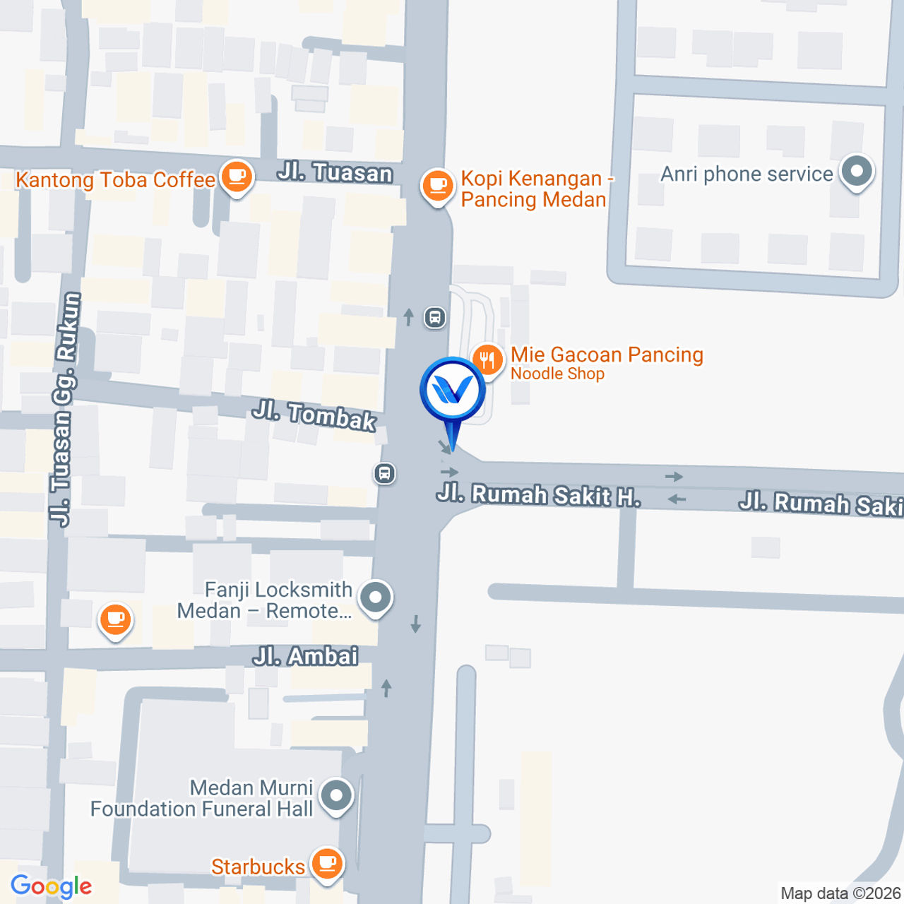 Peta Lokasi JL. WILLIEM ISKANDAR (PANCING) DPN. BETA ONE, MEDAN