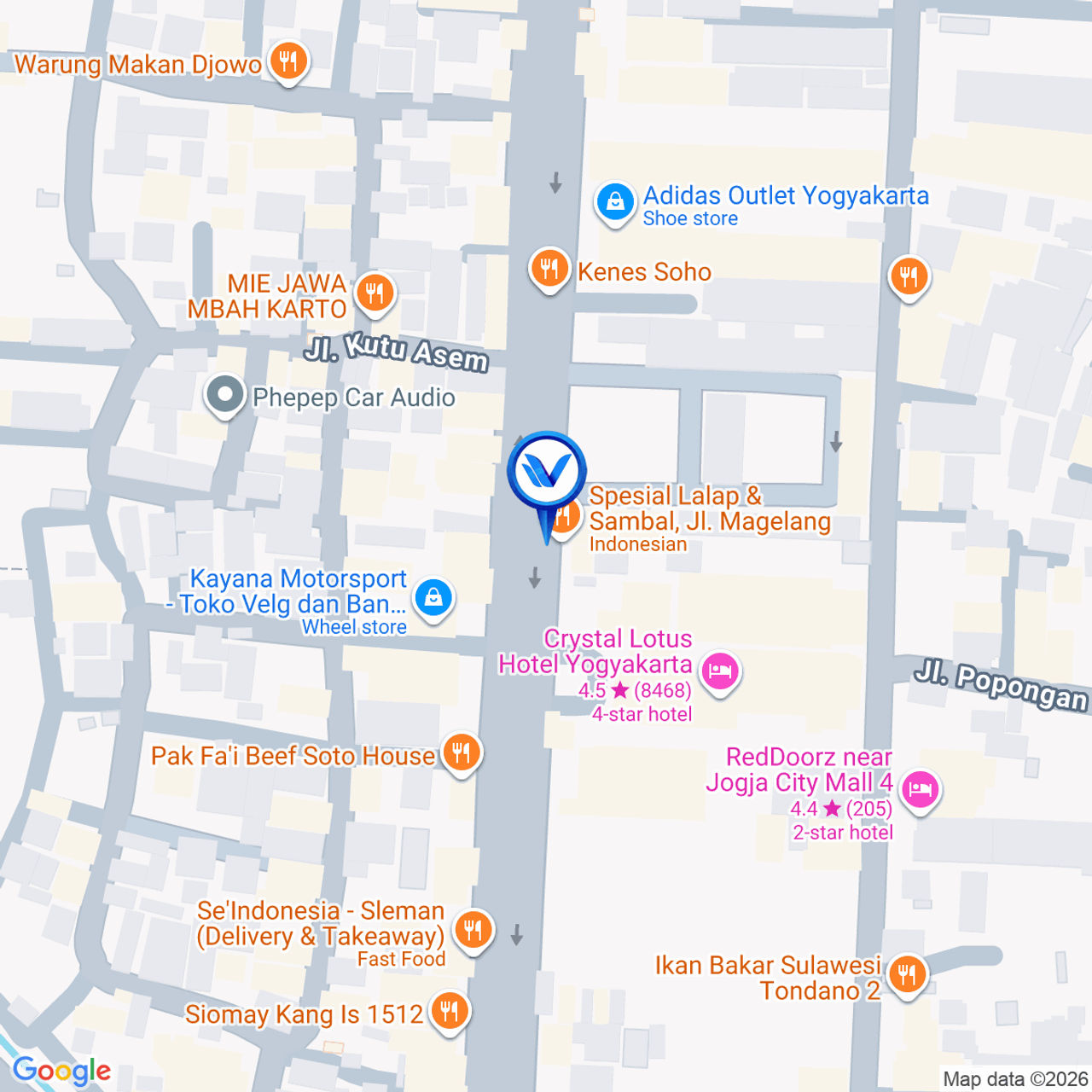 Peta Lokasi Jl. Magelang, Yogyakarta