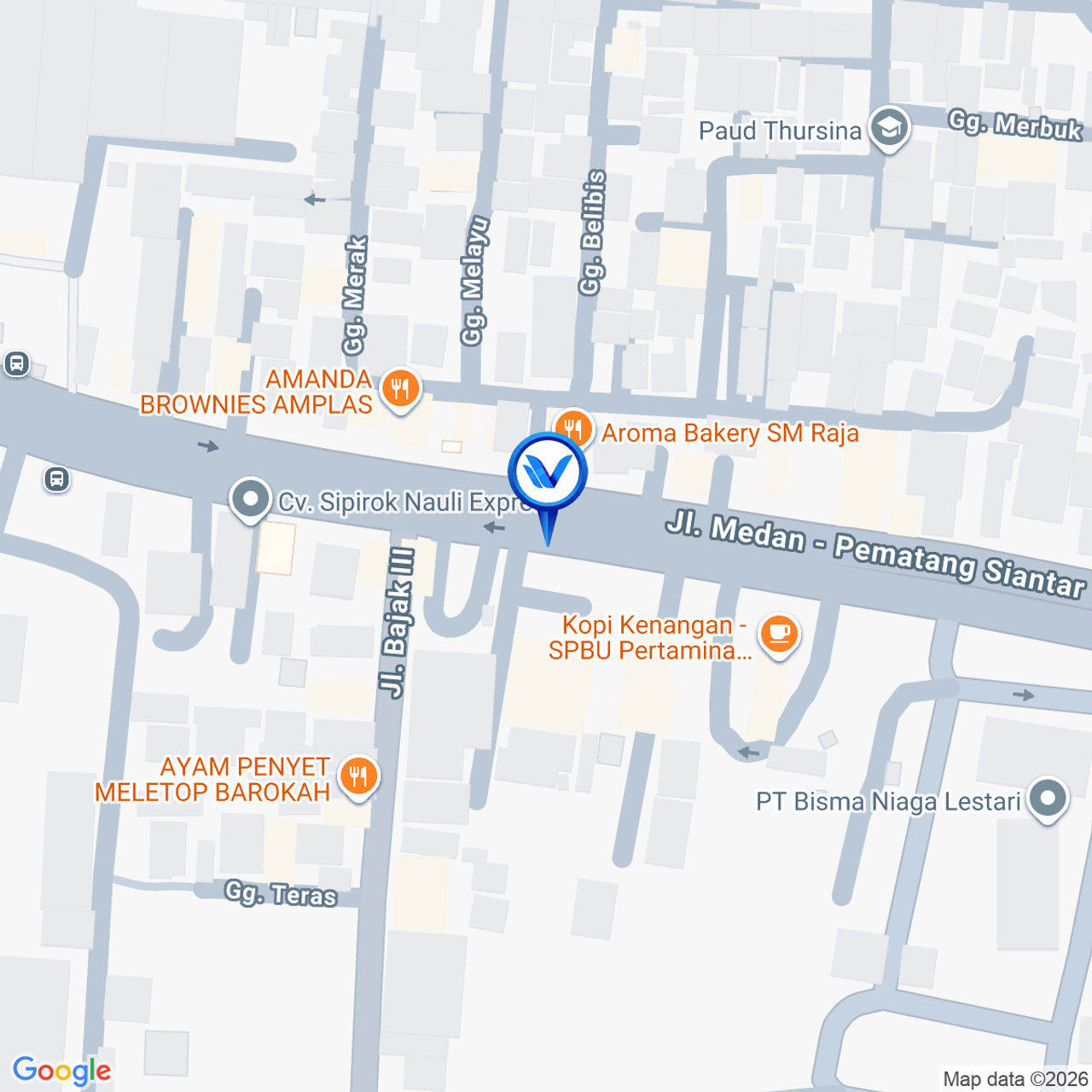 Peta Lokasi Jl. SM. Raja (Dekat Ratu Mobil), Medan
