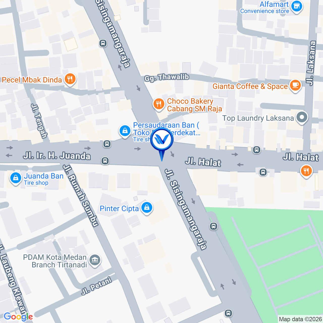 Peta Lokasi Jl. SM Raja Simp. Juanda (Depan Miloh Karaoke), Medan