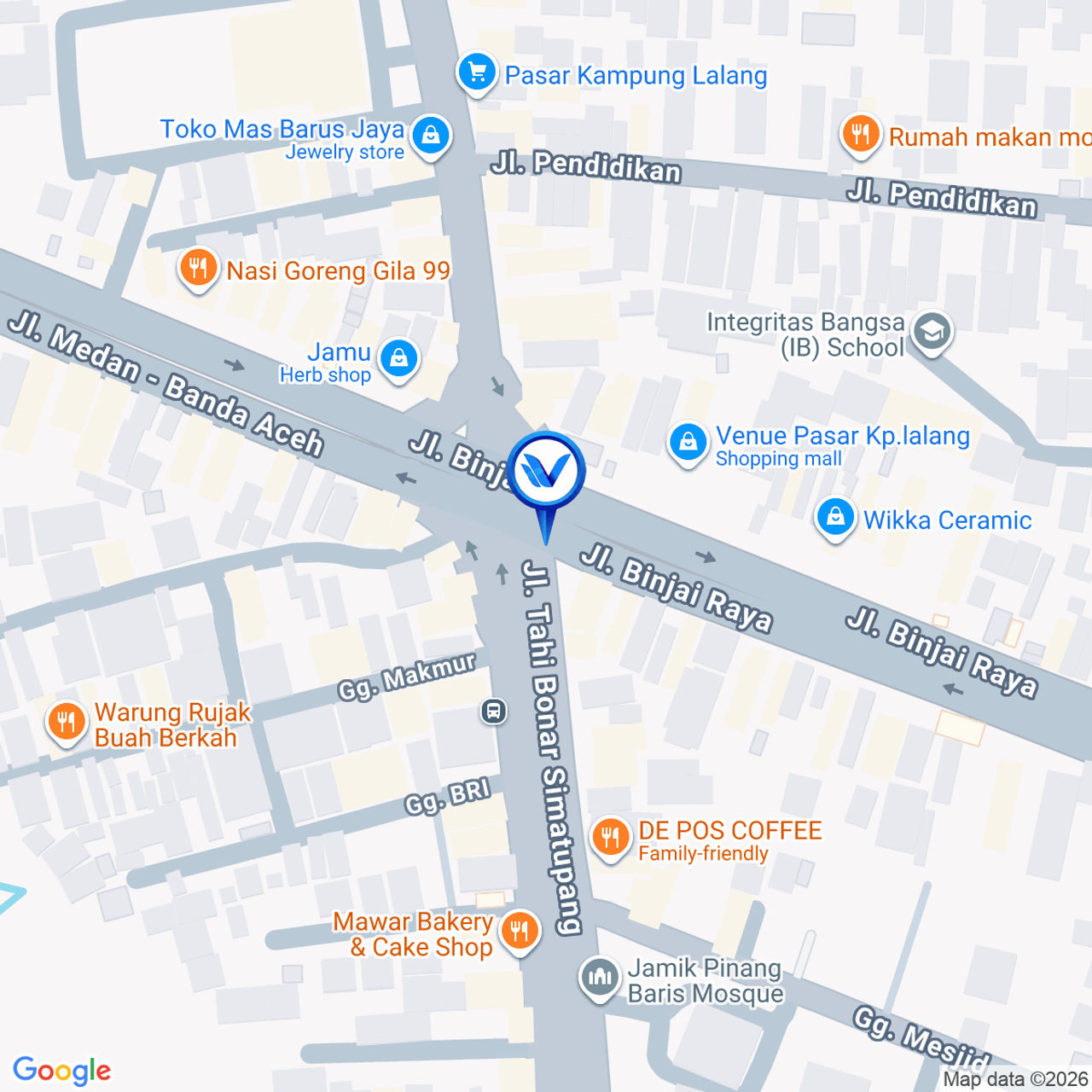 Peta Lokasi Jl. Gatot Subroto (Simp. TB. Simatupang), Medan