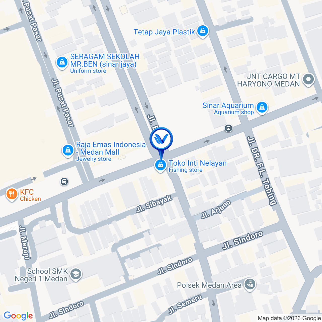 Peta Lokasi Jl. MT. Haryono Simp. Jl. Kawi, Medan
