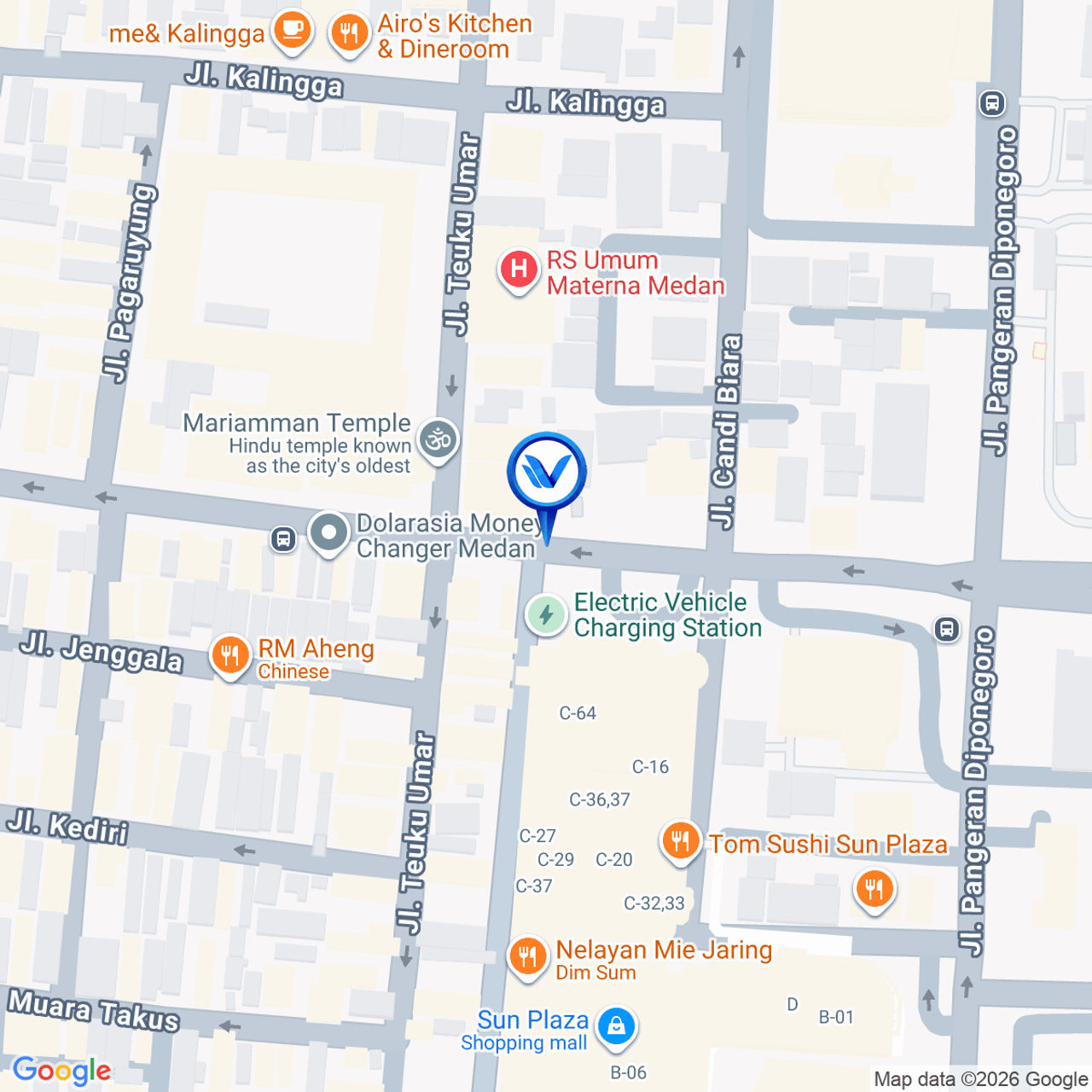 Peta Lokasi JL. KH. ZAINUL ARIFIN - MALL SUN PLAZA, MEDAN