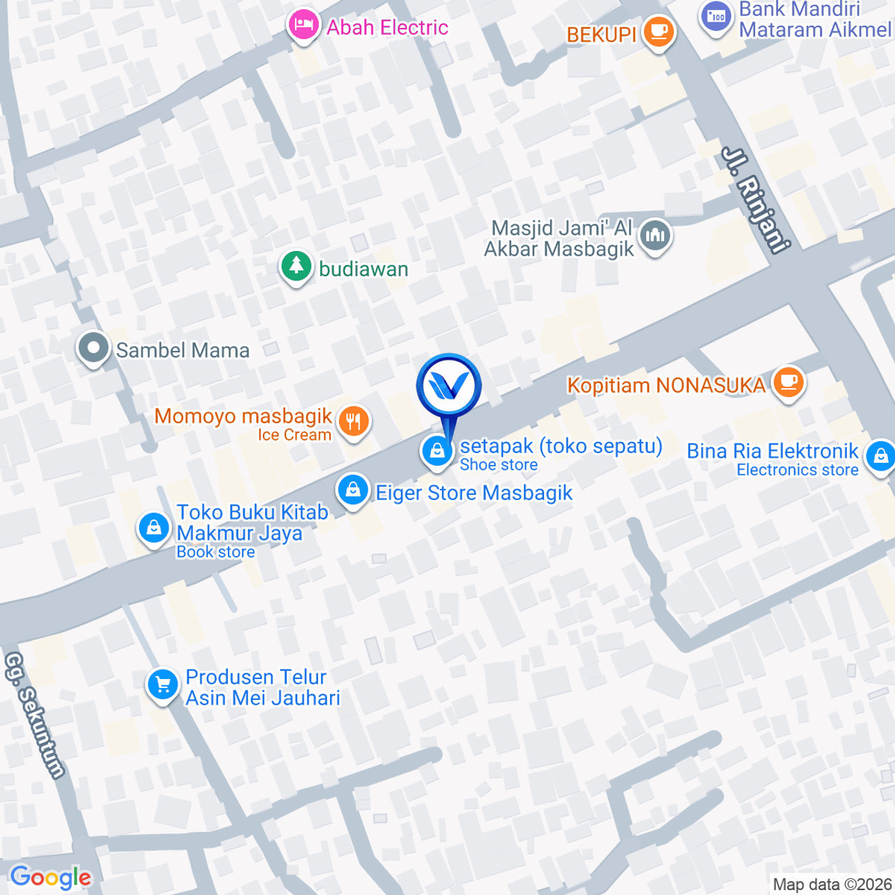Peta Lokasi Jl. Raya Jenggik Masbagik, Lombok Timur