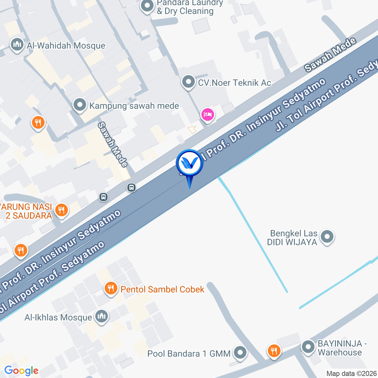 Peta Lokasi Tol Sedyatmo Km 29+400 A, Tangerang
