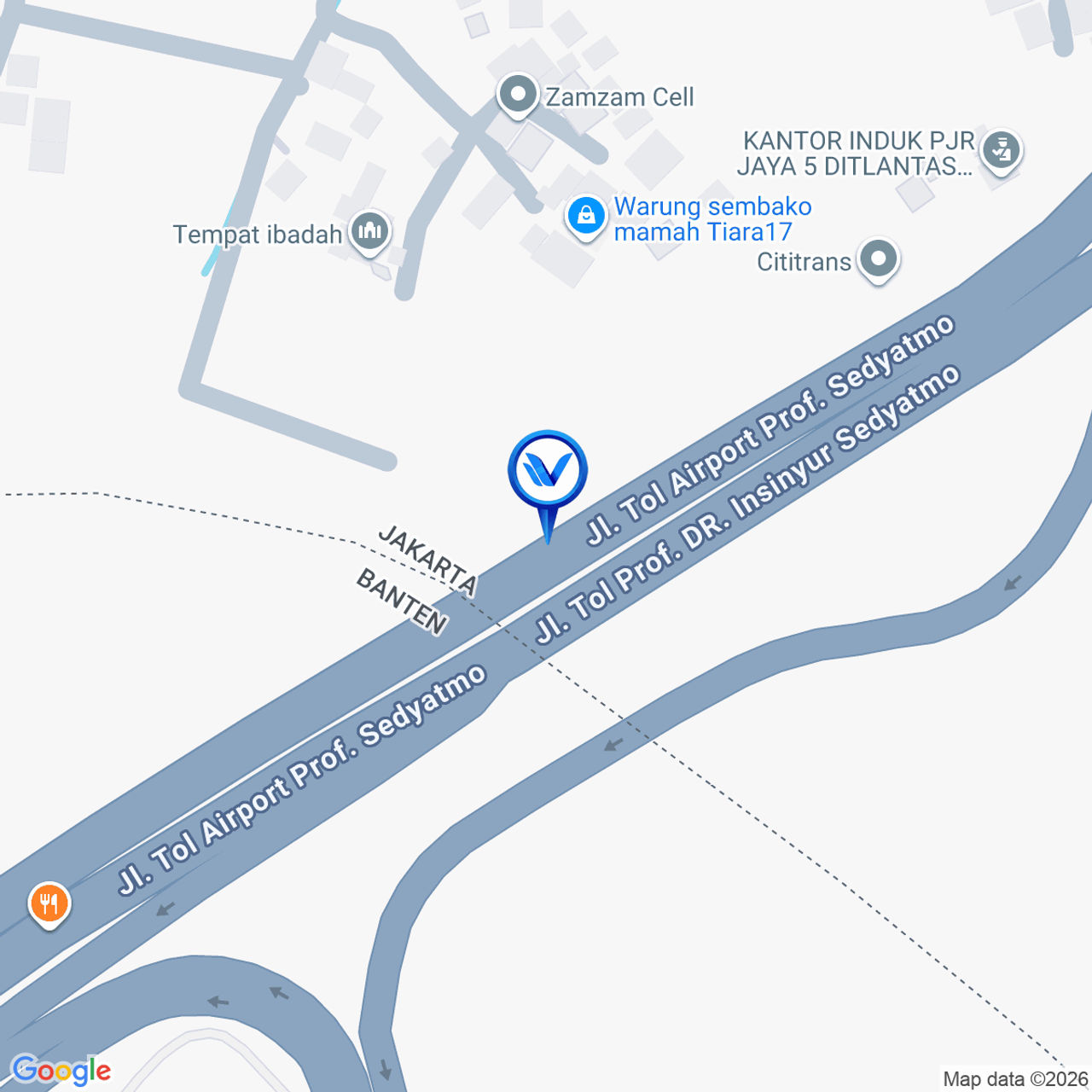 Peta Lokasi Jl. Tol Sedyatmo KM.31+250B, Jakarta Barat