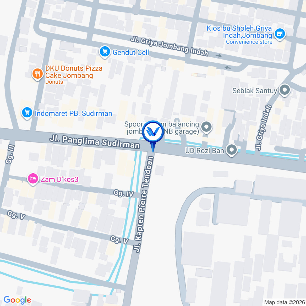 Peta Lokasi JL. Panglima Sudirman, Kab Jombang
