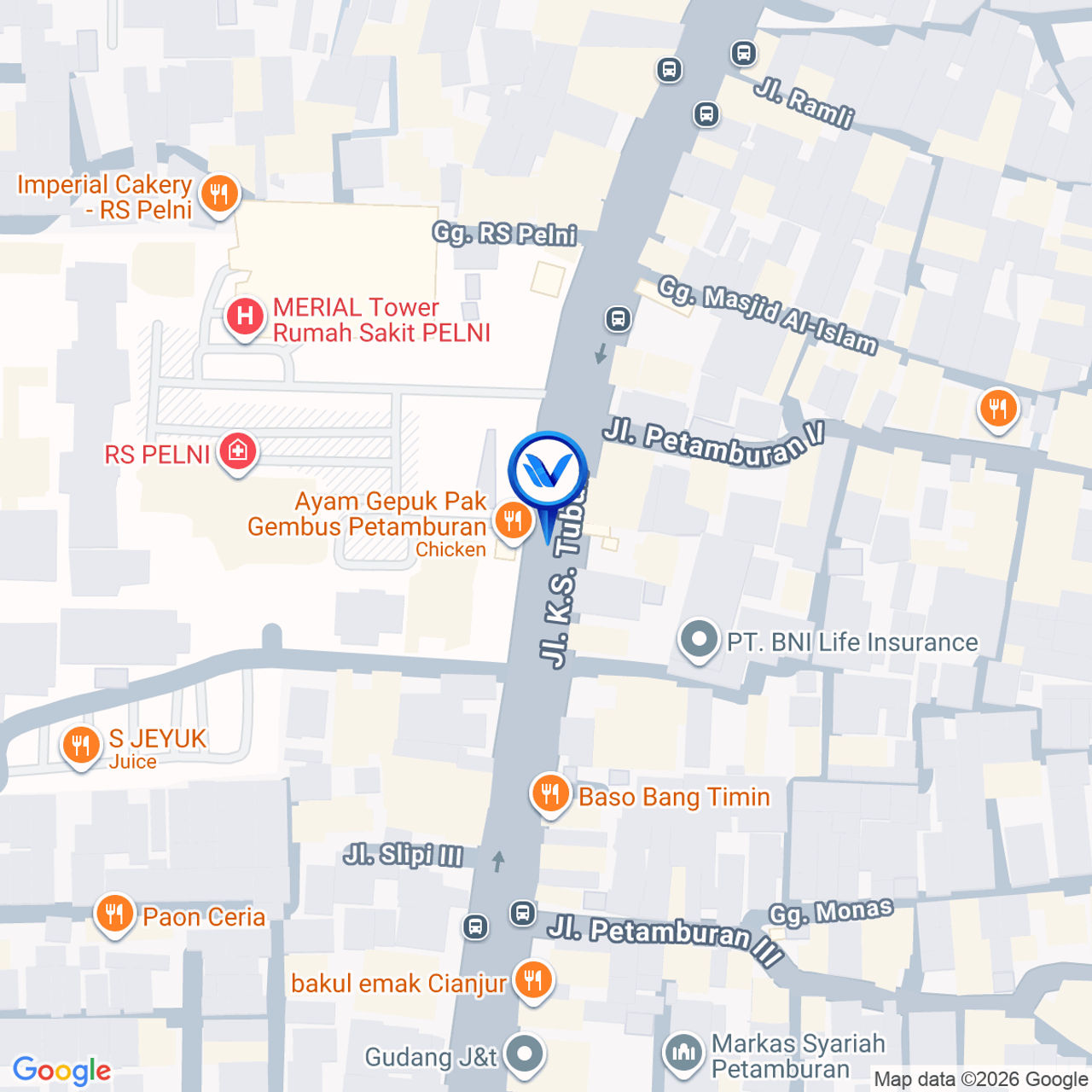 Peta Lokasi LED-RS PELNI (OUTDOOR) Rumah Sakit Pelni, Jakarta Barat
