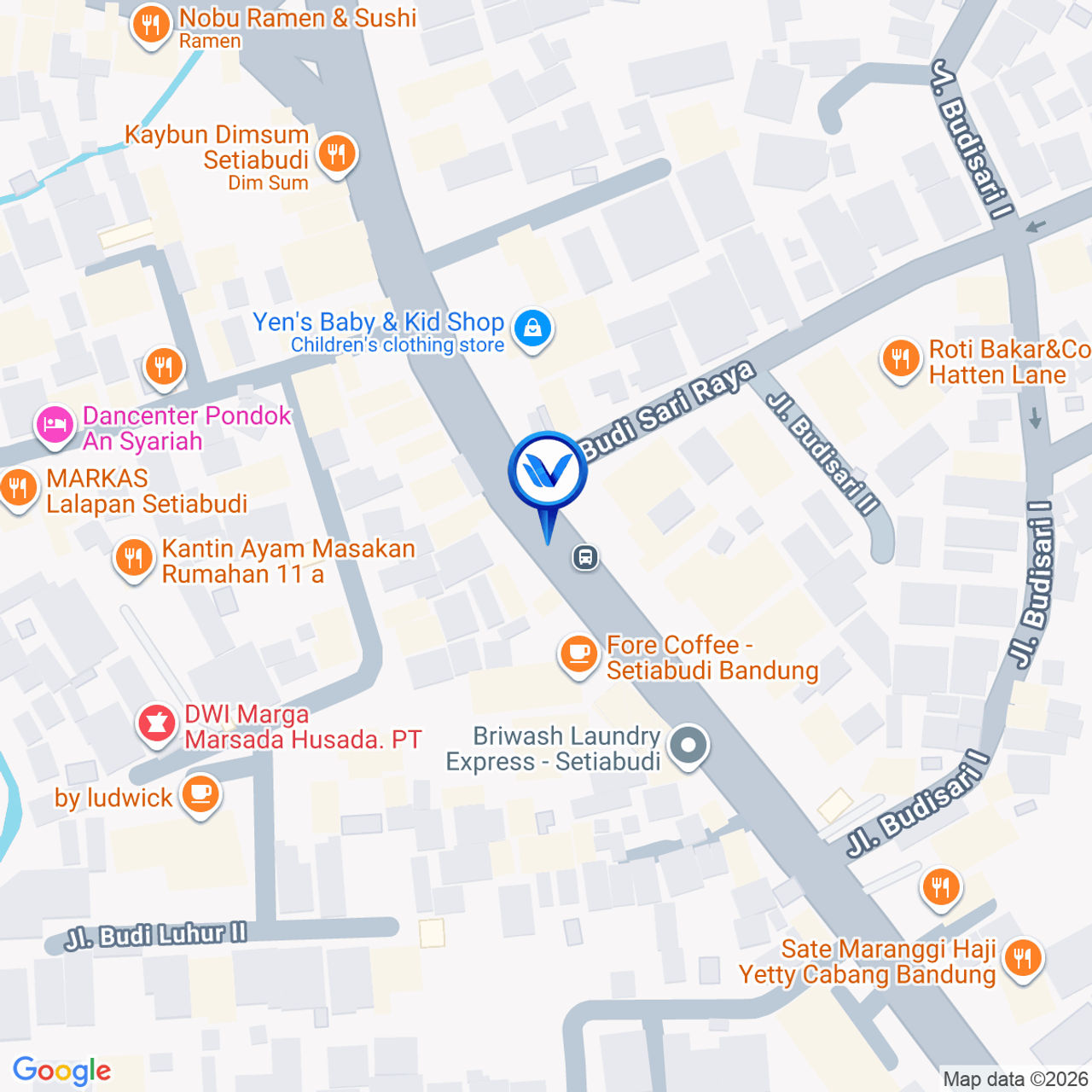 Peta Lokasi Jl. Setiabudi 119 (depan Griya) view dari Setiabudhi - Ledeng), Bandung