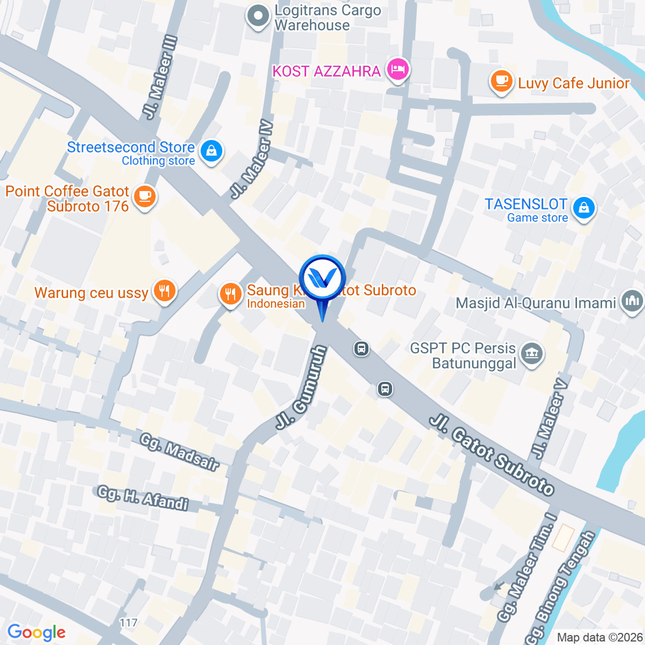 Peta Lokasi Jl. Gatot Subroto ( Dekat Trans Studio Mall), Bandung
