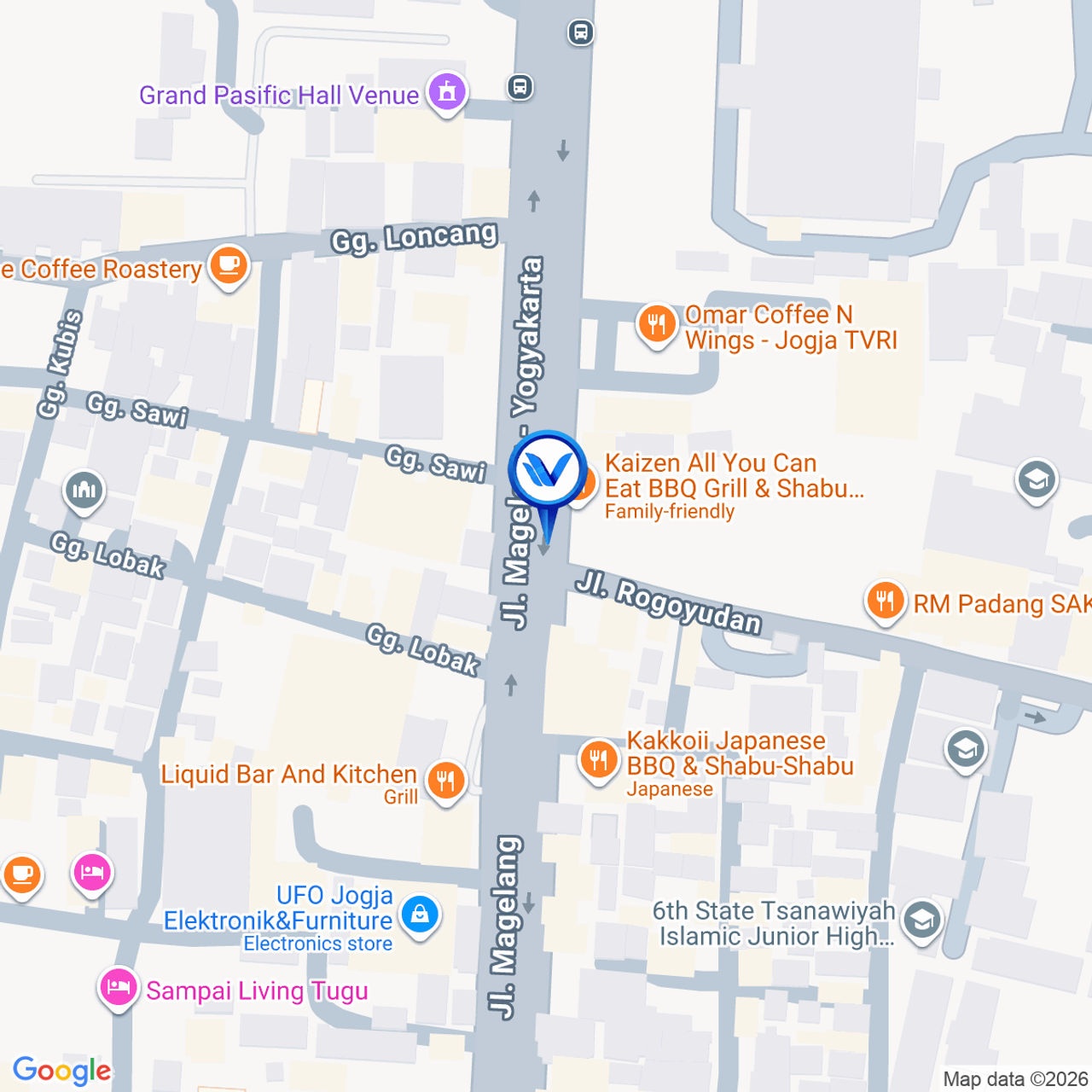 Peta Lokasi Jl. Magelang (TVRI), Yogyakarta