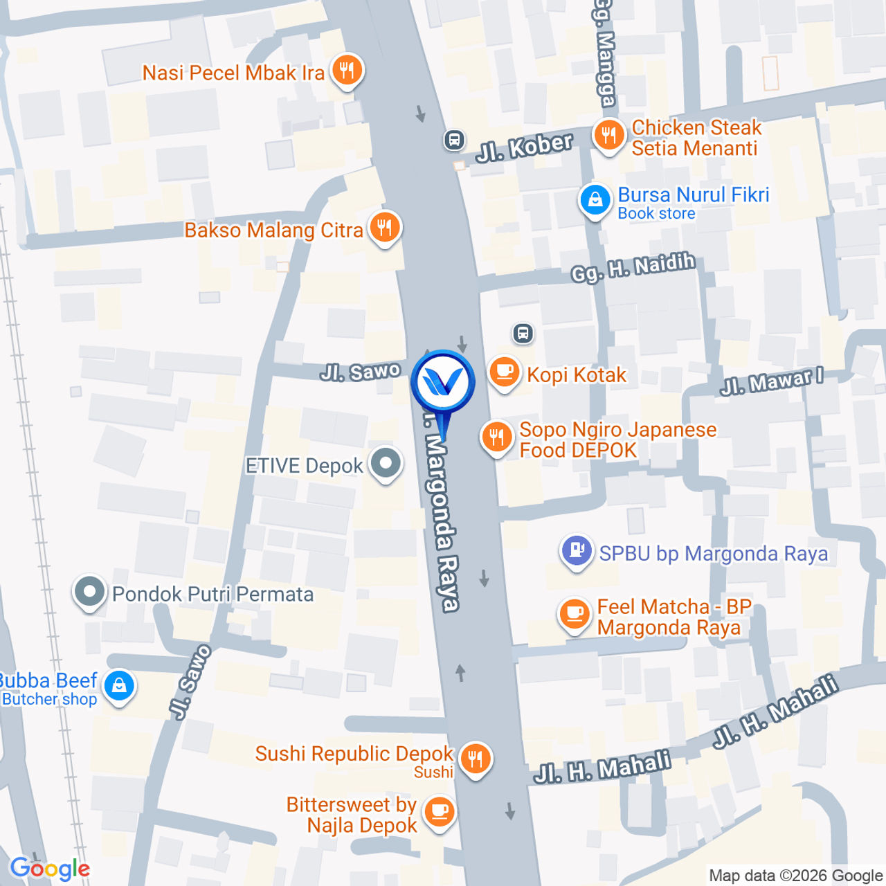 Peta Lokasi Jl. Raya Margoda Raya No 503, Depok