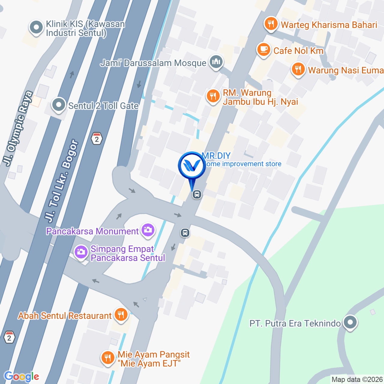 Peta Lokasi JL. Raya Sirkuit Sentul (dekat TB Subur Indah) Kab Bogor