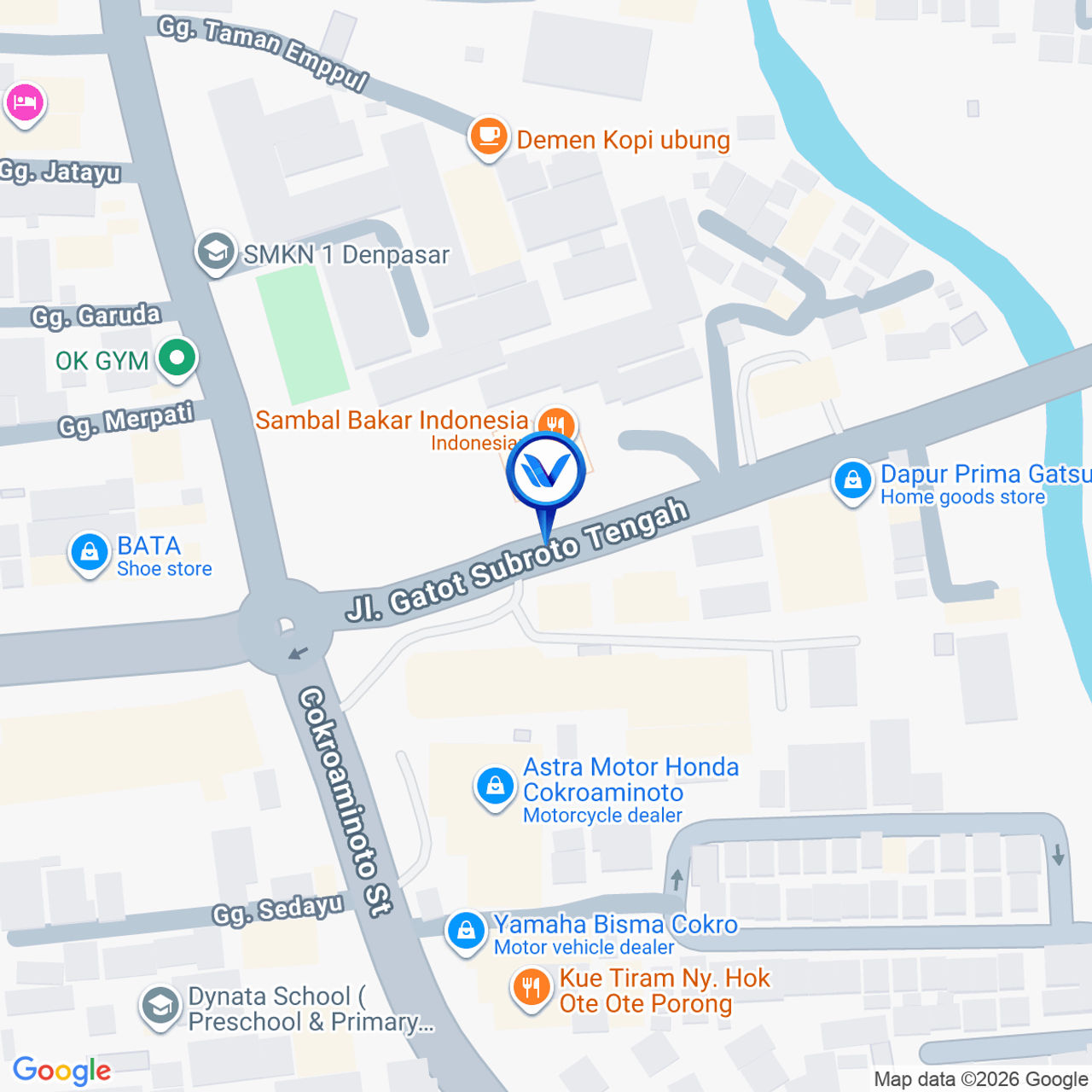 Peta Lokasi Jl. Gatot Subroto Tengah No. 3-1 - Denpasar (Simpang Ubung)