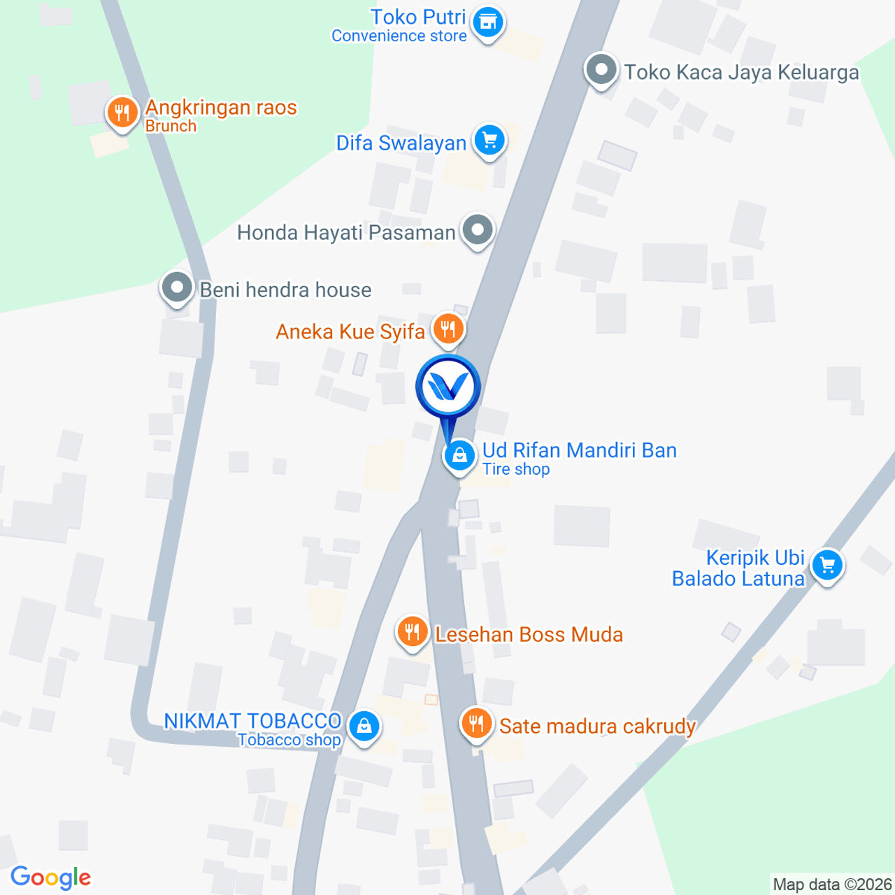 Peta Lokasi Simpang 3 Kec. Luhak Nan Duo Kabupaten Pasaman Barat, Sumatera Barat