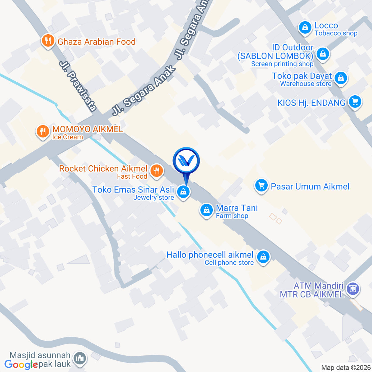 Peta Lokasi Jl. Raya Labuhan Lombok, Mataram