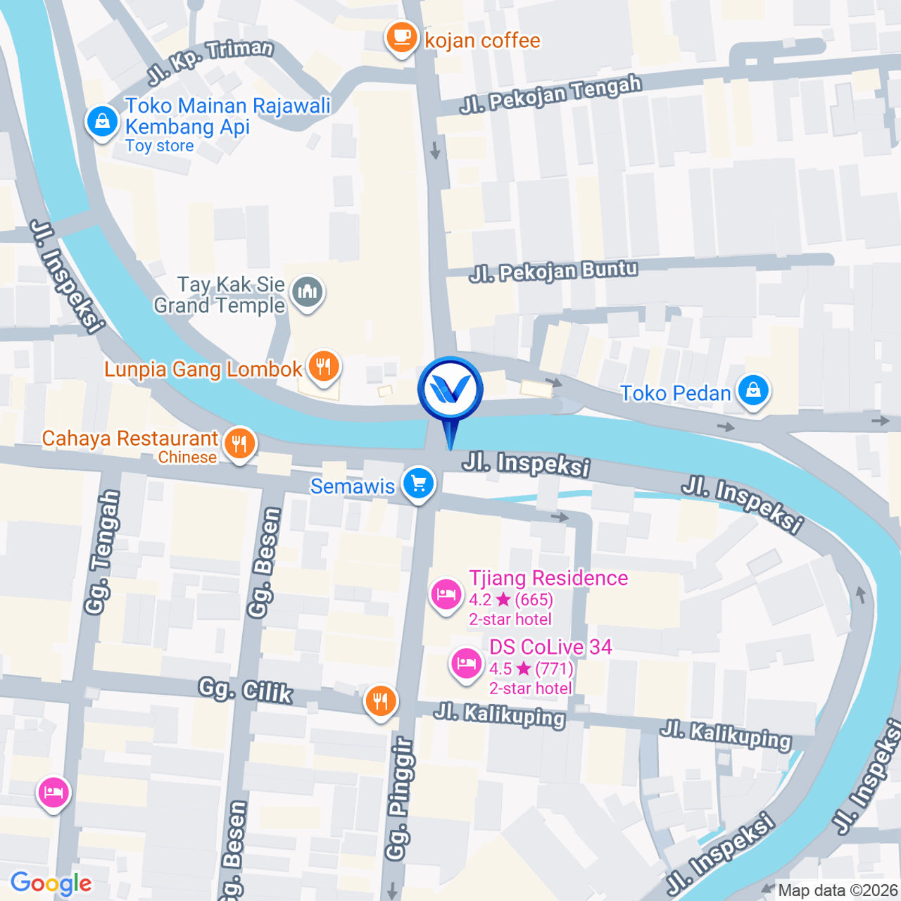 Peta Lokasi Jl. Gg Pinggir Semarang - Perempatan Inspeksi, Semarang