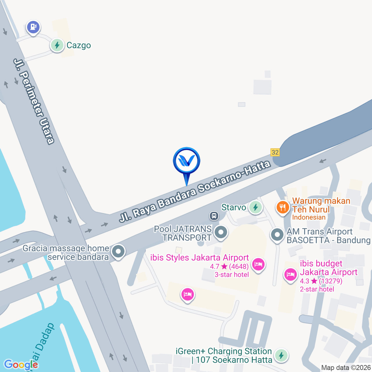Peta Lokasi Jl. Tol Prof. Dr. Sedyatmo Km. 32+975 B, Tangerang-Banten