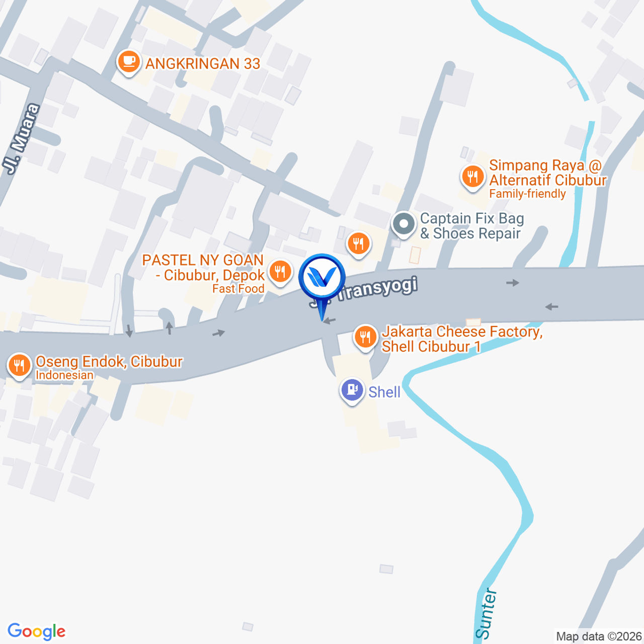 Peta Lokasi JL. ALTERNATIF CIBUBUR (SHELL), DEPOK