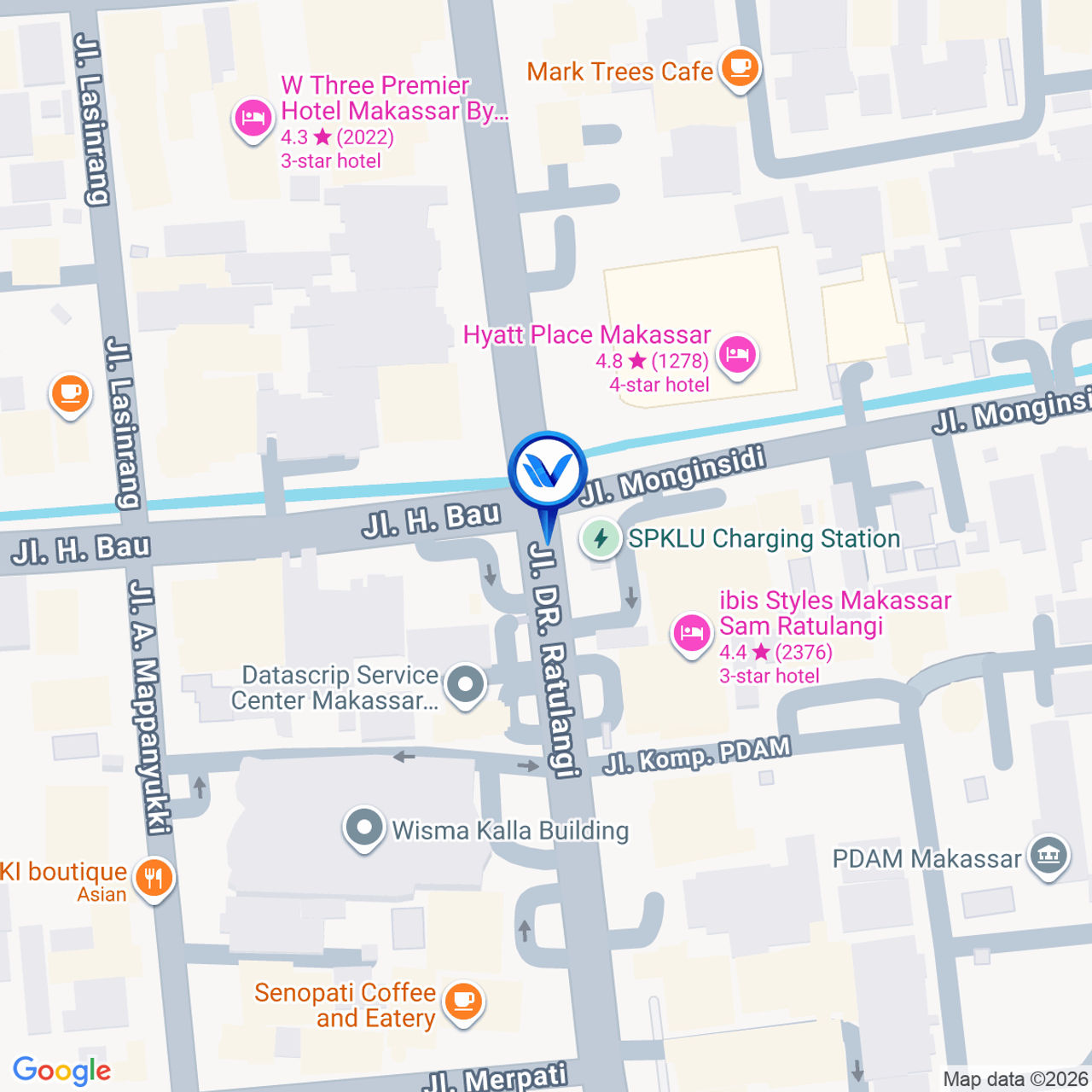 Peta Lokasi Jl. SAM RATULANGI, Makassar