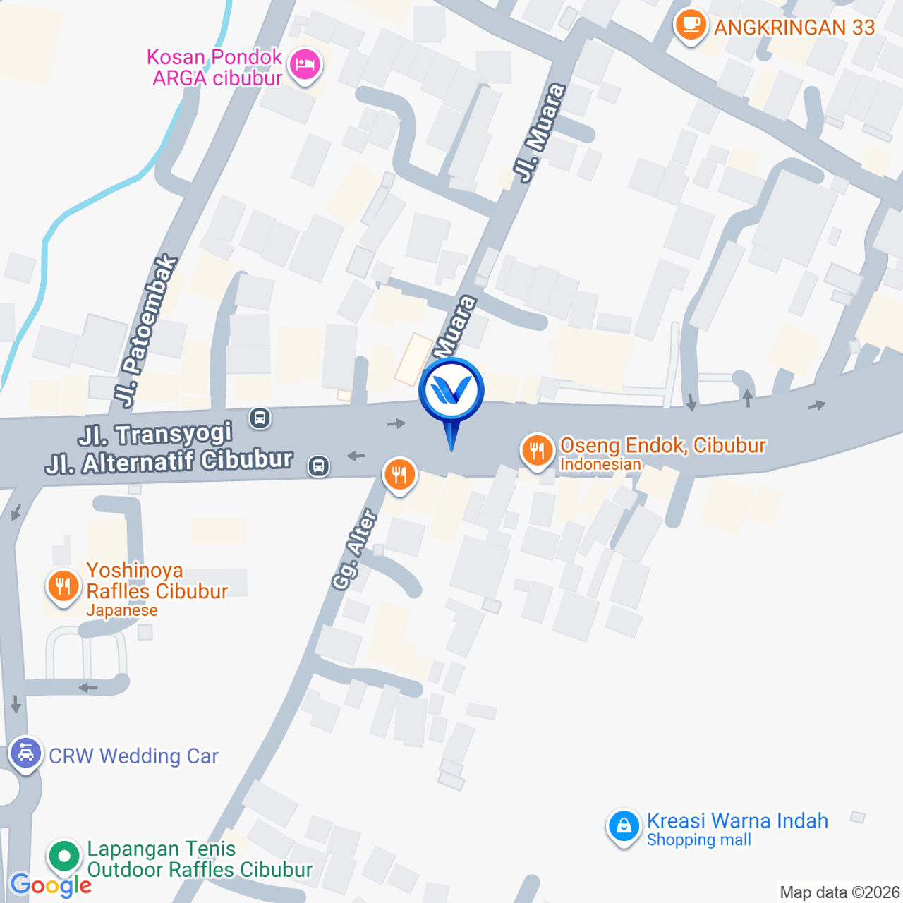 Peta Lokasi Jl. Alternatif Cibubur, Depok