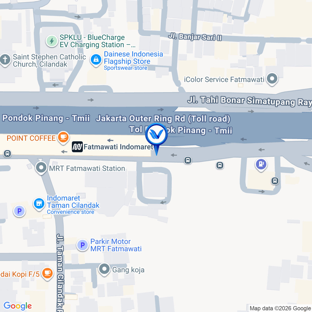 Peta Lokasi STATIC FATMAWATI - UNDERSTATION JL. RA. Kartini , Jakarta Selatan