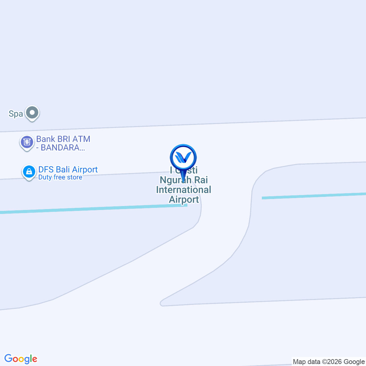 Peta Lokasi International Arrival - Lightbox @Arrival Immigration (I Gusti Ngurah Rai, Bali Airport)
