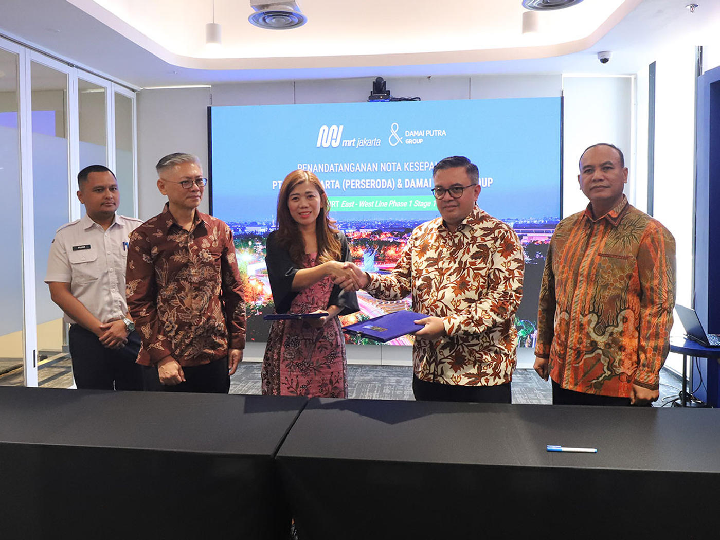 Damai Putra Group dan MRT Jakarta Resmi Menandatangani MOU Kerja Sama Pengembangan TOD Medan Satria