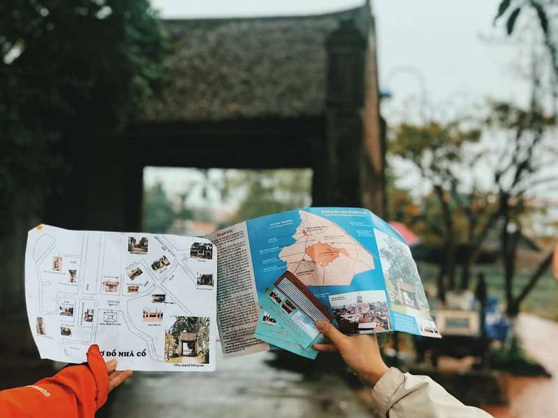 Làng cổ Đường Lâm bản đồ vè vé tham quan